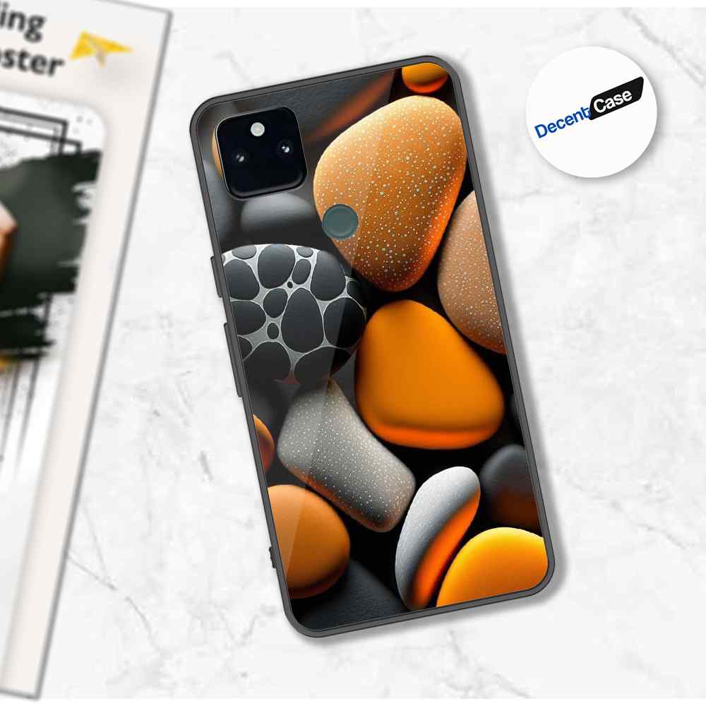 Google Pixel 5a 5G Cover - 3D Pebble Design - HQ Ultra Shine Premium Metal Phone Case