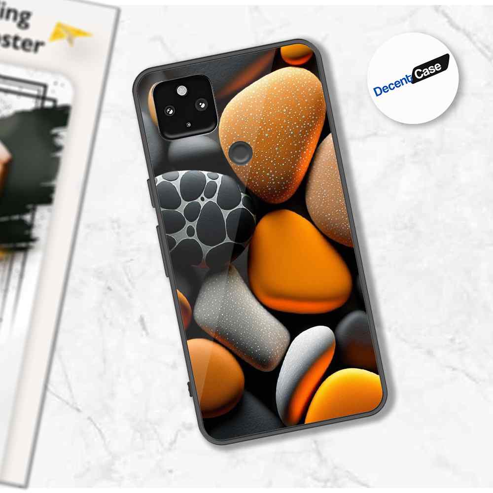Google Pixel 4a 5G Cover - 3D Pebble Design - HQ Ultra Shine Premium Metal Phone Case
