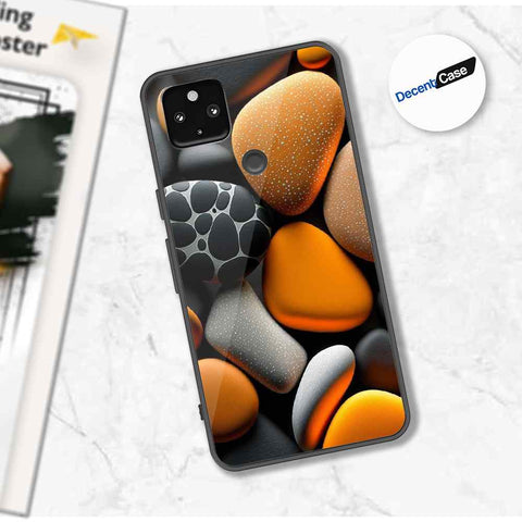 Google Pixel 4a 5G Cover - 3D Pebble Design - HQ Ultra Shine Premium Metal Phone Case