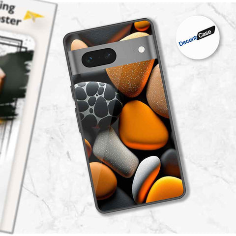 Google Pixel 7 Cover - 3D Pebble Design - HQ Ultra Shine Premium Metal Phone Case