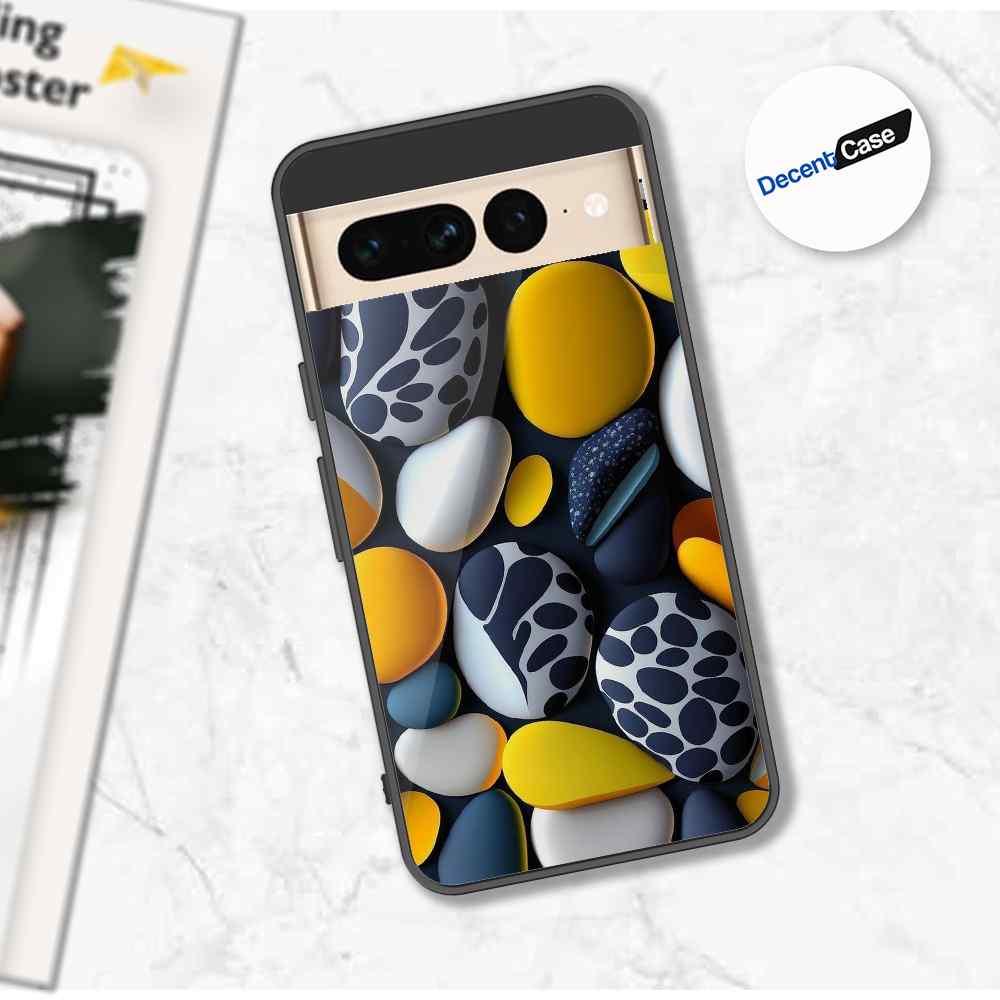 Google Pixel 7 Pro Cover - 3D Pebble Design - HQ Ultra Shine Premium Metal Phone Case