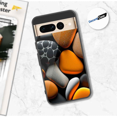Google Pixel 7 Pro Cover - 3D Pebble Design - HQ Ultra Shine Premium Metal Phone Case