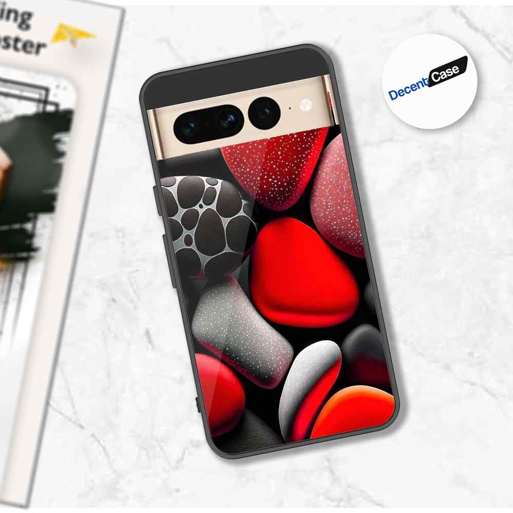 Google Pixel 7 Pro Cover - 3D Pebble Design - HQ Ultra Shine Premium Metal Phone Case