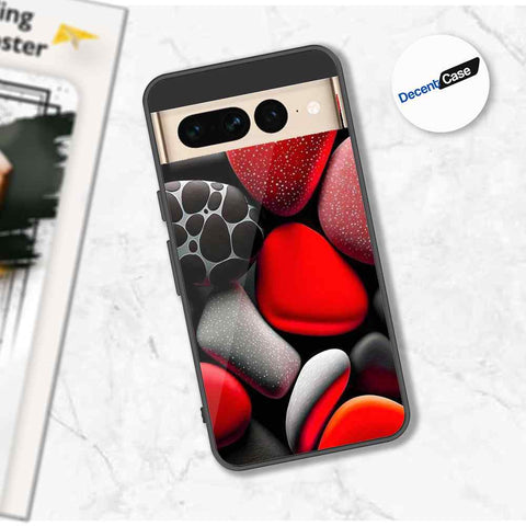 Google Pixel 7 Pro Cover - 3D Pebble Design - HQ Ultra Shine Premium Metal Phone Case