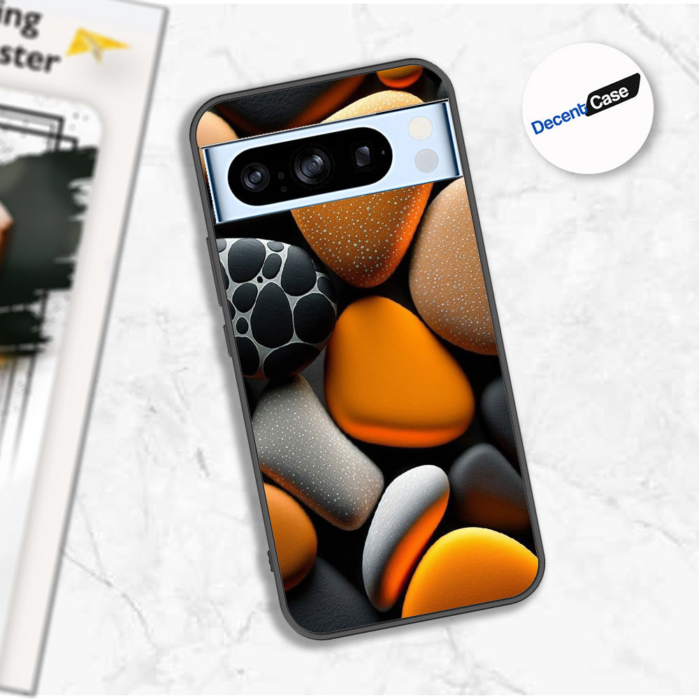 Google Pixel 8 Pro Cover - 3D Pebble Design - HQ Ultra Shine Premium Metal Phone Case