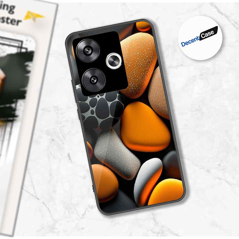 Xiaomi Poco F6 Cover - 3D Pebble Design - HQ Ultra Shine Premium Metal Phone Case