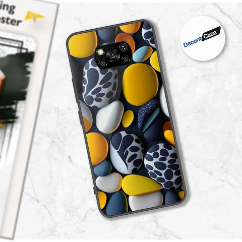 Xiaomi Poco X3 Cover - 3D Pebble Design - HQ Ultra Shine Premium Metal Phone Case