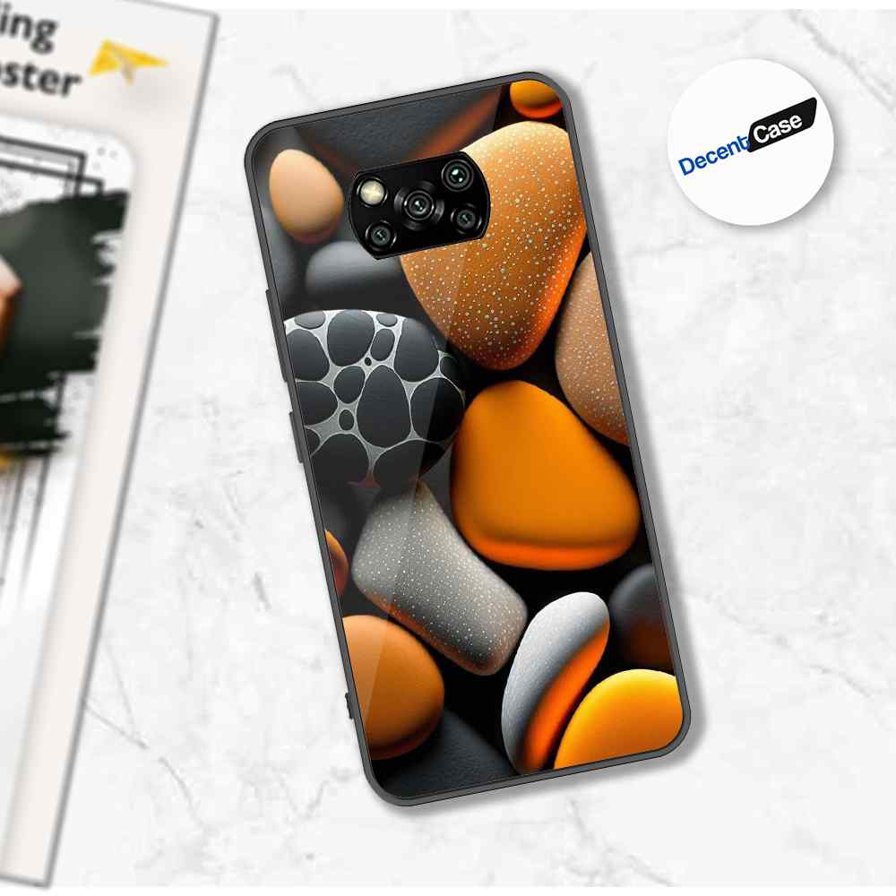 Xiaomi Poco X3 Cover - 3D Pebble Design - HQ Ultra Shine Premium Metal Phone Case