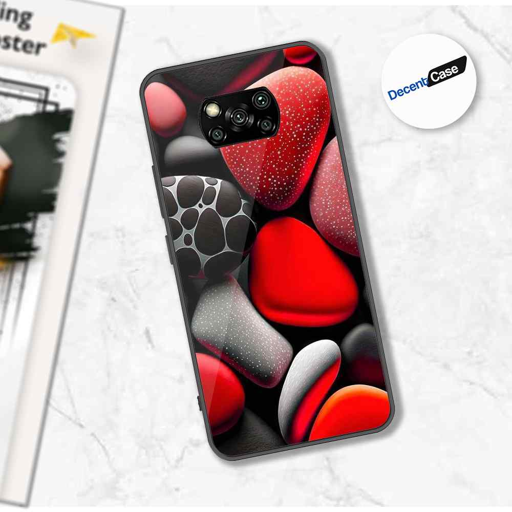 Xiaomi Poco X3 Cover - 3D Pebble Design - HQ Ultra Shine Premium Metal Phone Case