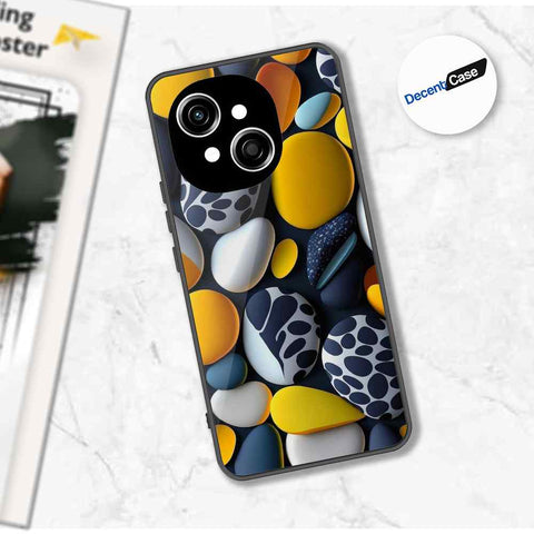 Tecno Spark Go 1 Cover - 3D Pebble Design - HQ Ultra Shine Premium Metal Phone Case
