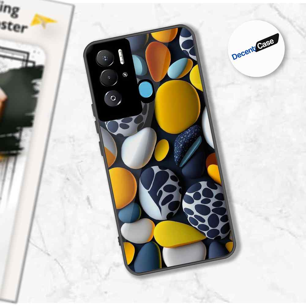 Tecno Pova Neo Cover - 3D Pebble Design - HQ Ultra Shine Premium Metal Phone Case