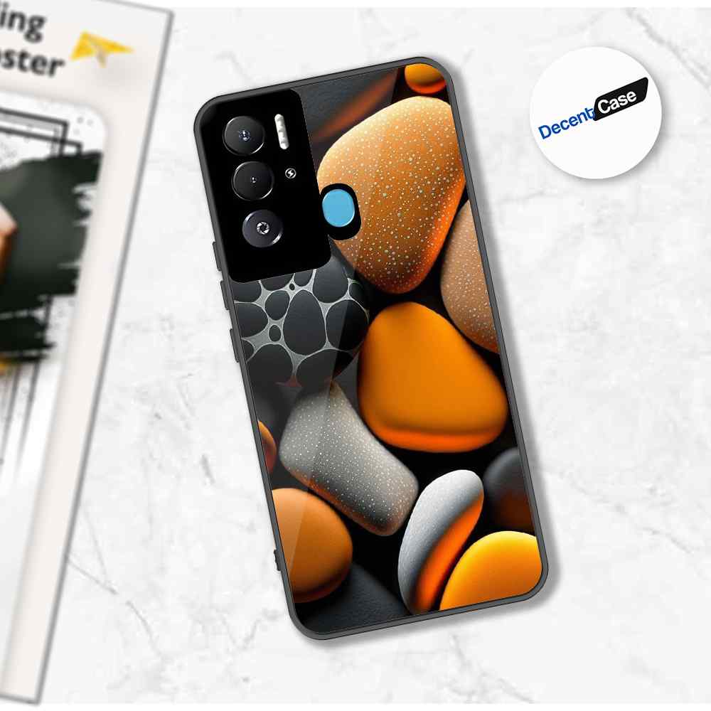 Tecno Pova Neo Cover - 3D Pebble Design - HQ Ultra Shine Premium Metal Phone Case