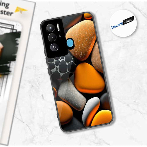 Tecno Pova Neo Cover - 3D Pebble Design - HQ Ultra Shine Premium Metal Phone Case