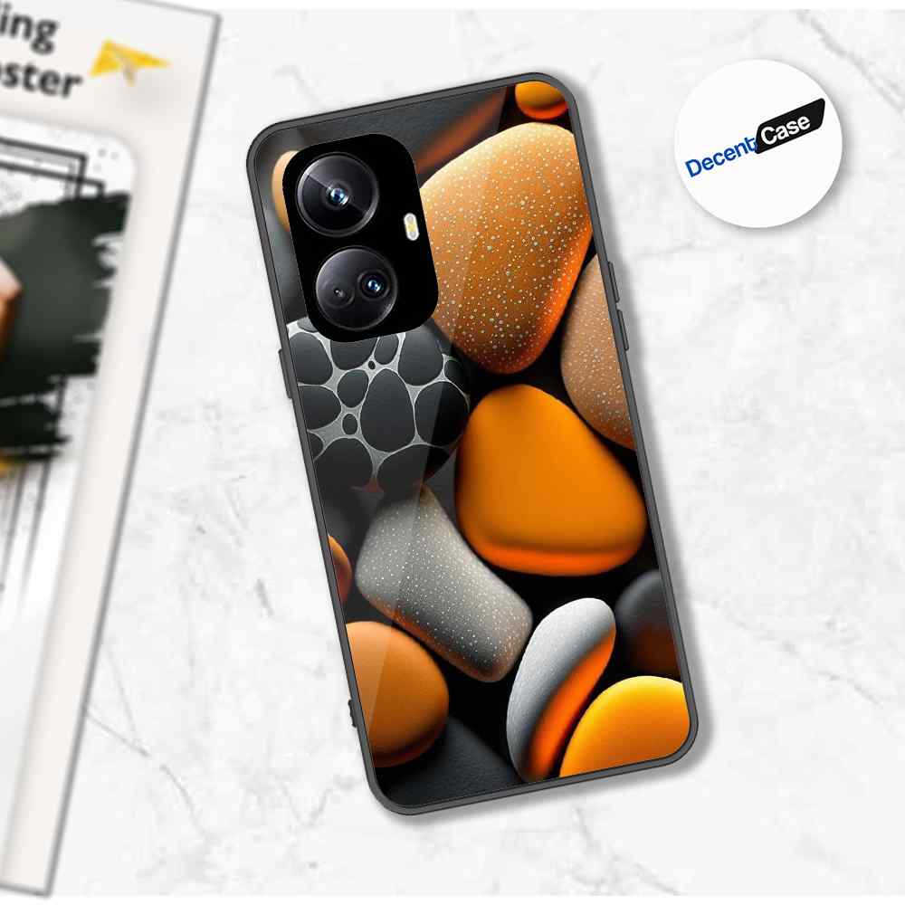 Realme 10 Pro Plus Cover - 3D Pebble Design - HQ Ultra Shine Premium Metal Phone Case