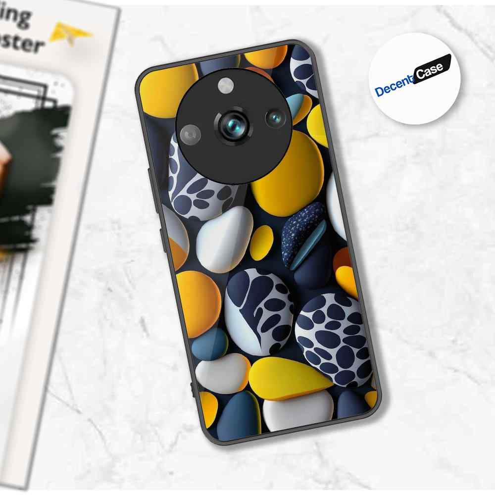 Realme 11 Pro Cover - 3D Pebble Design - HQ Ultra Shine Premium Metal Phone Case