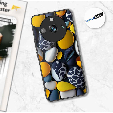 Realme 11 Pro Cover - 3D Pebble Design - HQ Ultra Shine Premium Metal Phone Case