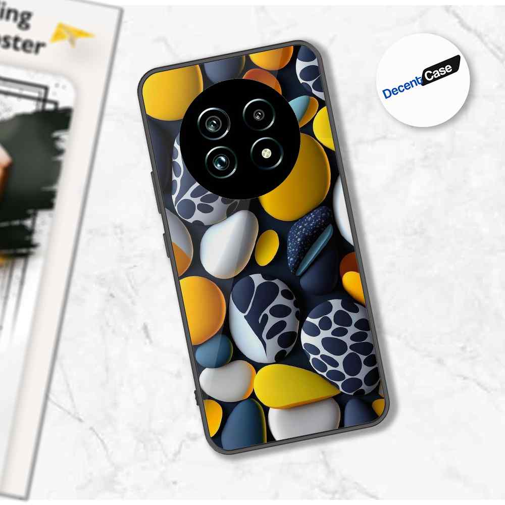 Realme 12 5G Cover - 3D Pebble Design - HQ Ultra Shine Premium Metal Phone Case