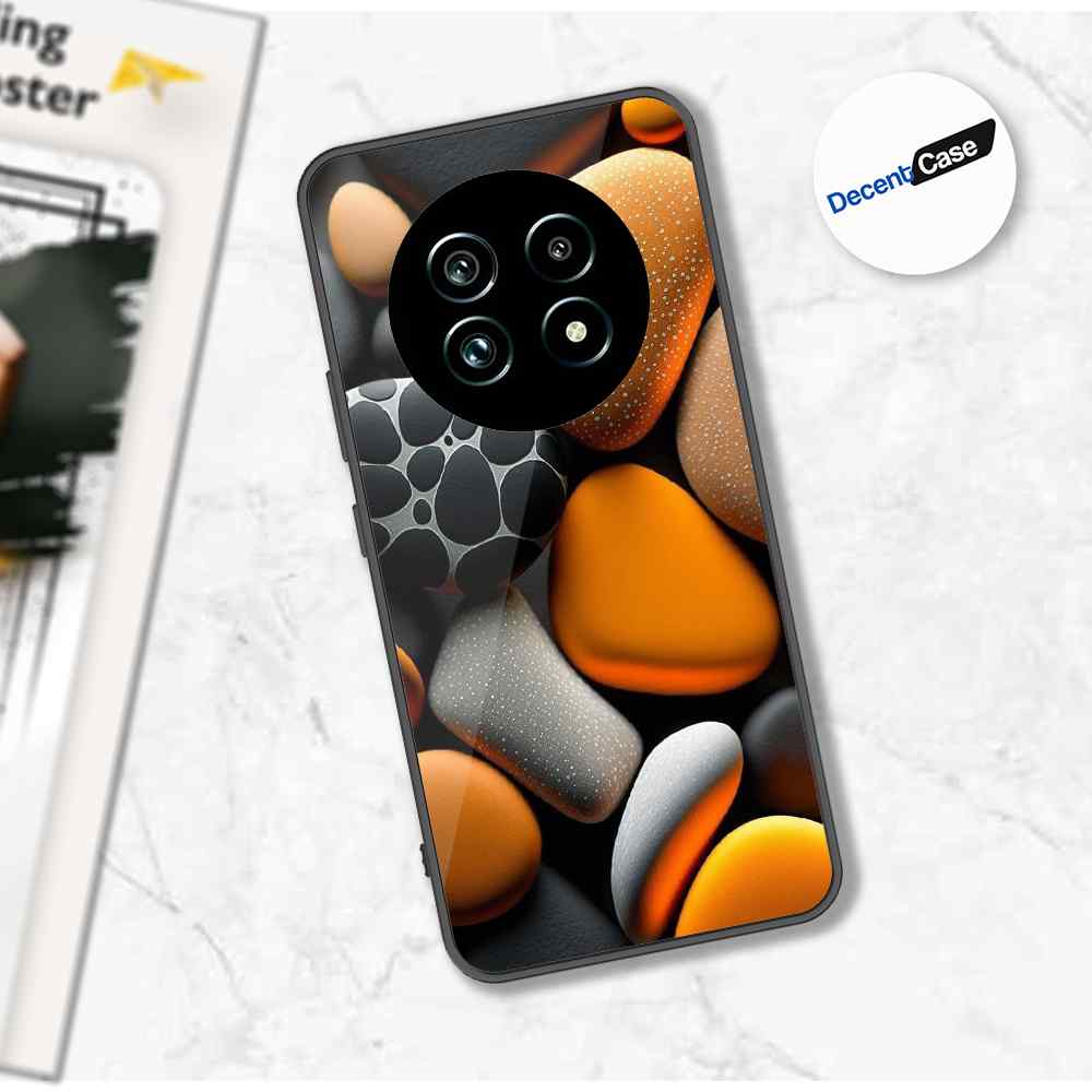 Realme 12x Cover - 3D Pebble Design - HQ Ultra Shine Premium Metal Phone Case