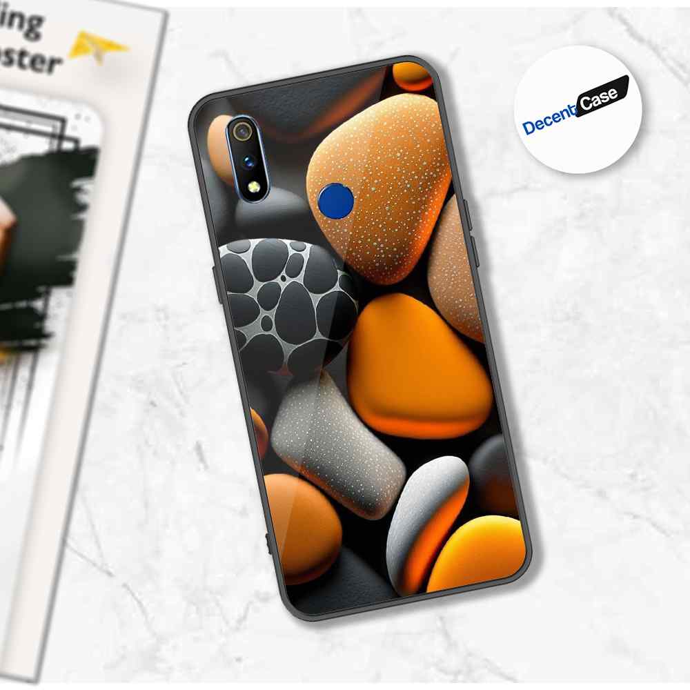 Realme 3 Pro Cover - 3D Pebble Design - HQ Ultra Shine Premium Metal Phone Case