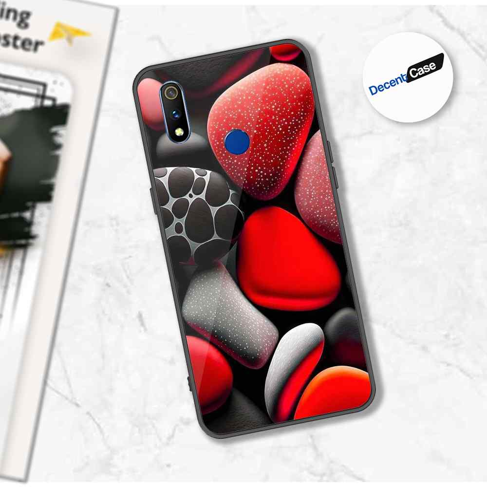 Realme 3 Pro Cover - 3D Pebble Design - HQ Ultra Shine Premium Metal Phone Case