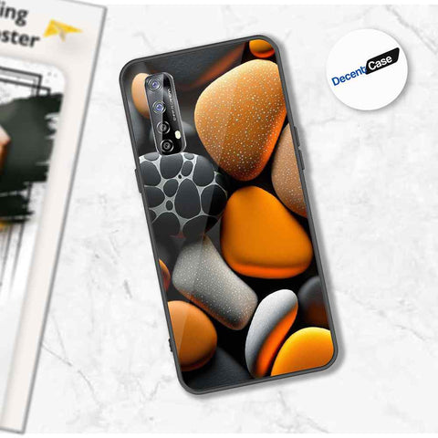 Realme 7 Cover - 3D Pebble Design - HQ Ultra Shine Premium Metal Phone Case