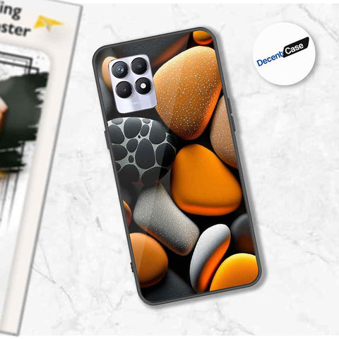 Realme 8i Cover - 3D Pebble Design - HQ Ultra Shine Premium Metal Phone Case