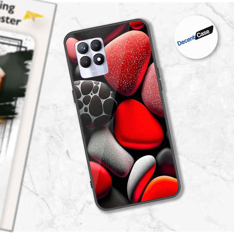 Realme 8i Cover - 3D Pebble Design - HQ Ultra Shine Premium Metal Phone Case