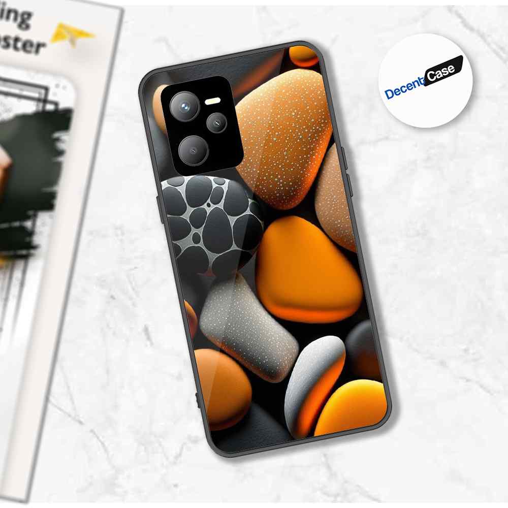 Realme Narzo 50A Prime Cover - 3D Pebble Design - HQ Ultra Shine Premium Metal Phone Case