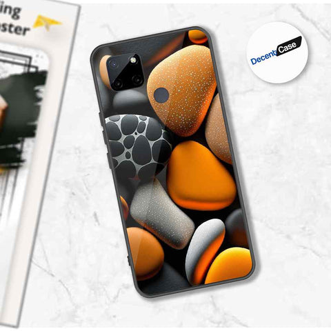 Realme C25Y Cover - 3D Pebble Design - HQ Ultra Shine Premium Metal Phone Case