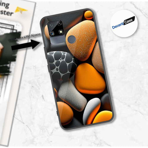 Realme C25s Cover - 3D Pebble Design - HQ Ultra Shine Premium Metal Phone Case