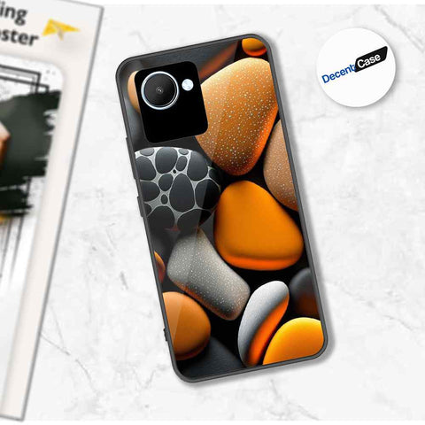 Realme C30s Cover - 3D Pebble Design - HQ Ultra Shine Premium Metal Phone Case