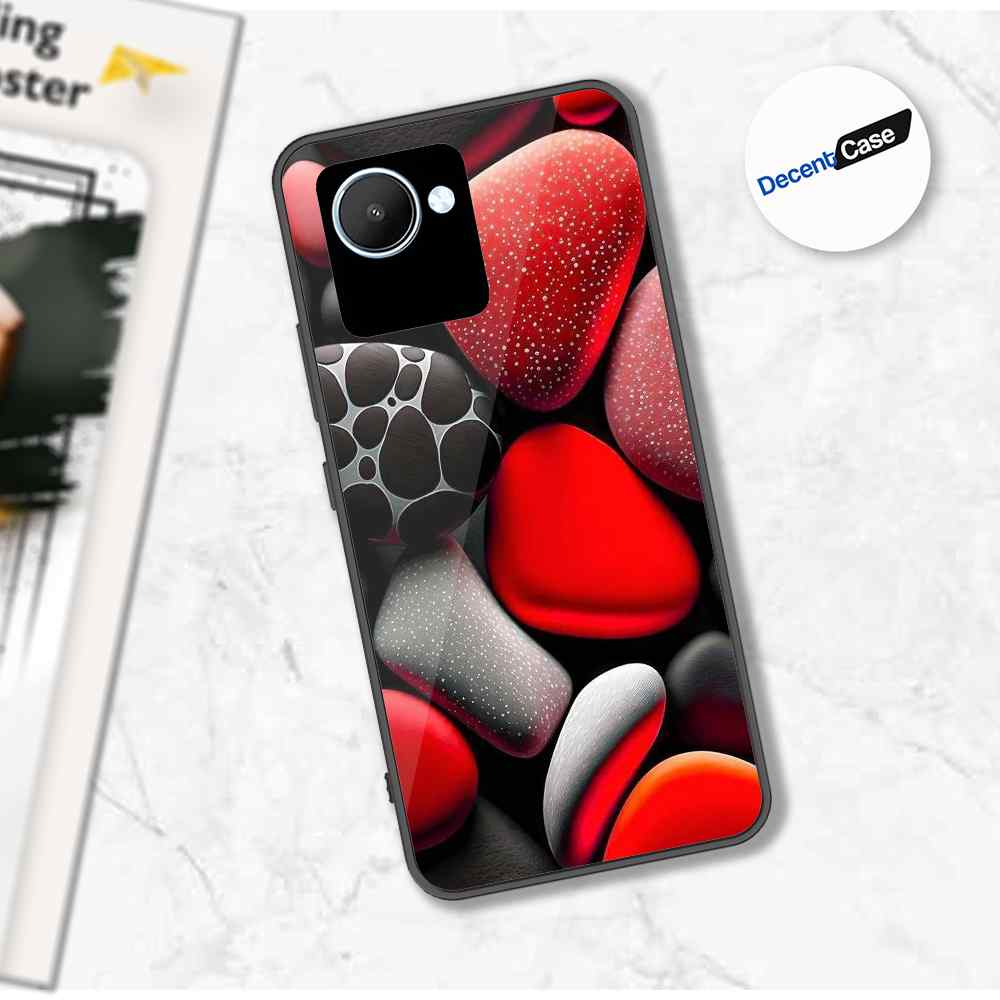 Realme C30s Cover - 3D Pebble Design - HQ Ultra Shine Premium Metal Phone Case