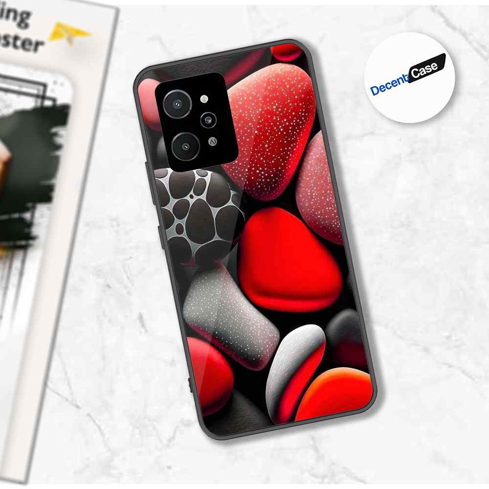 Realme C31 Cover - 3D Pebble Design - HQ Ultra Shine Premium Metal Phone Case