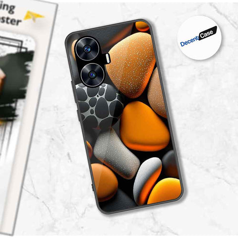 Realme C55 Cover - 3D Pebble Design - HQ Ultra Shine Premium Metal Phone Case
