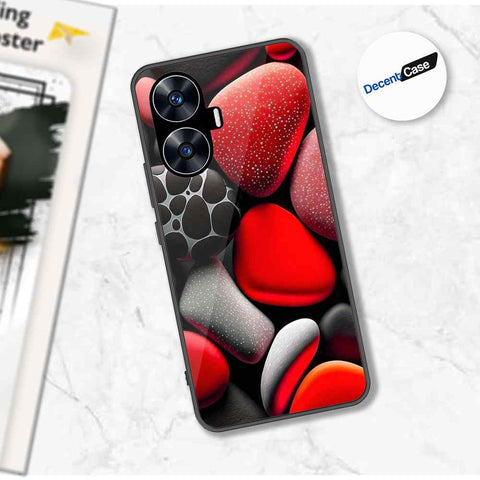 Realme C55 Cover - 3D Pebble Design - HQ Ultra Shine Premium Metal Phone Case
