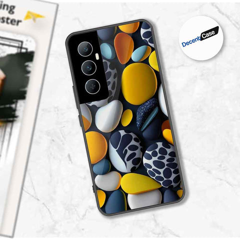 Realme C65 Cover - 3D Pebble Design - HQ Ultra Shine Premium Metal Phone Case