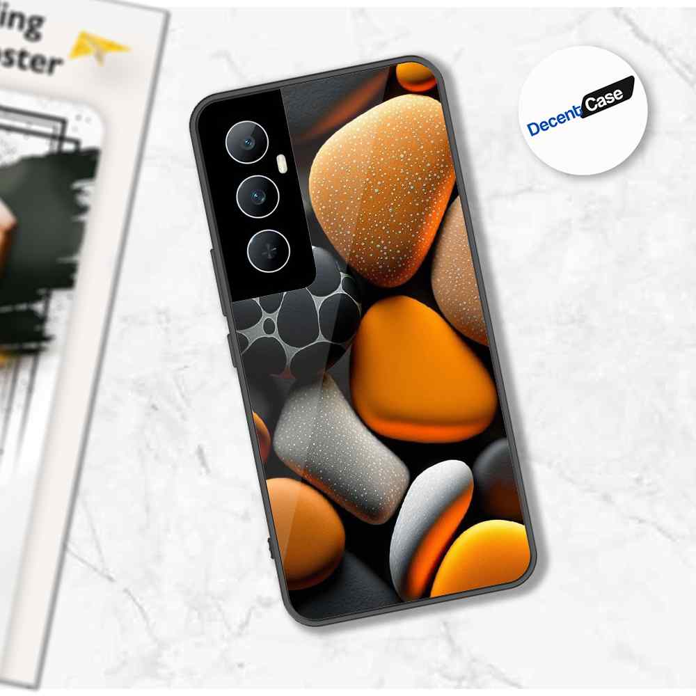 Realme C65 Cover - 3D Pebble Design - HQ Ultra Shine Premium Metal Phone Case