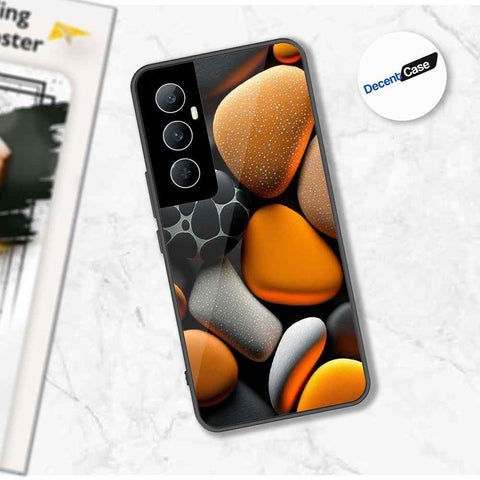 Realme C65 Cover - 3D Pebble Design - HQ Ultra Shine Premium Metal Phone Case