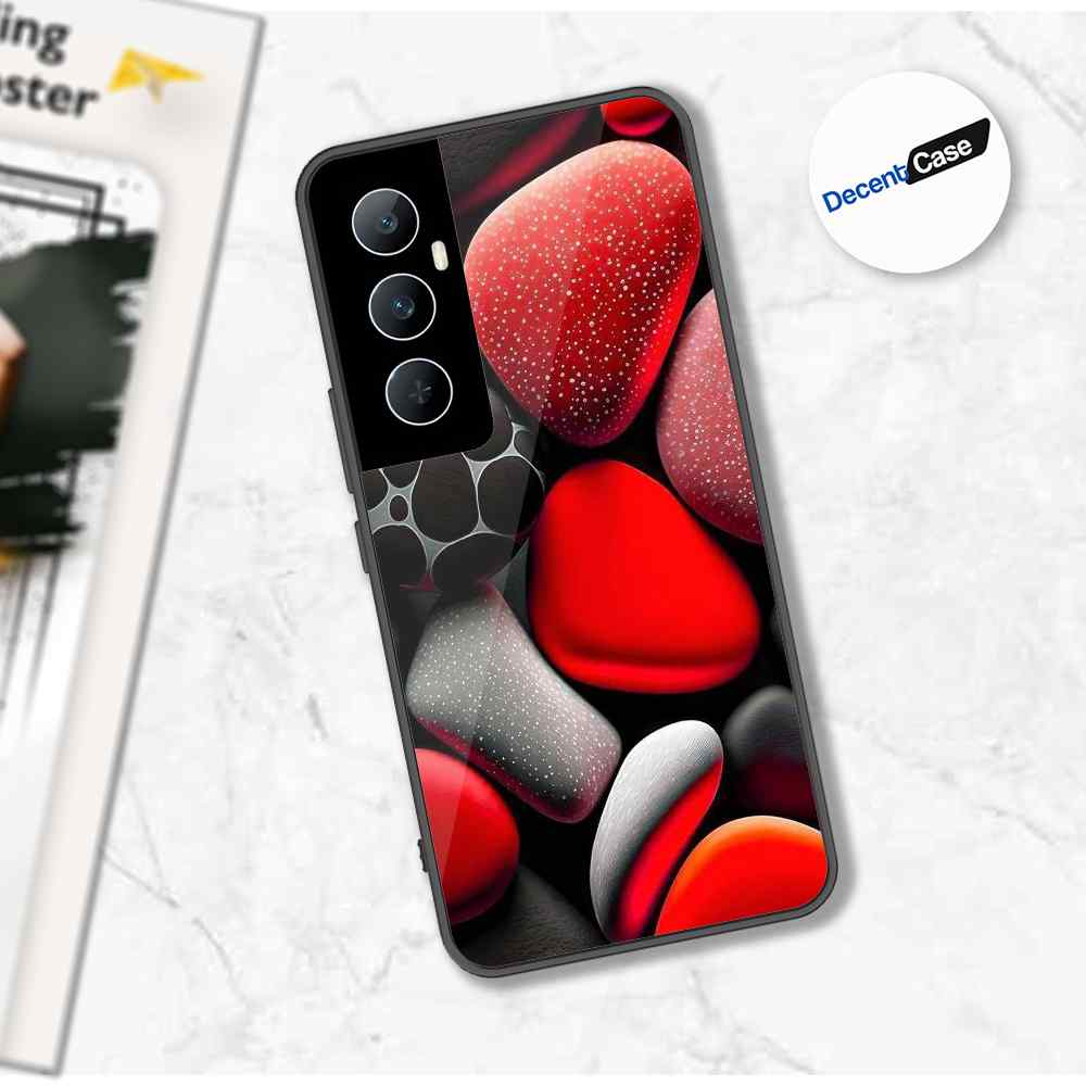 Realme C65 Cover - 3D Pebble Design - HQ Ultra Shine Premium Metal Phone Case