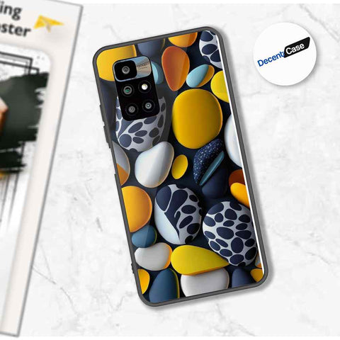 Xiaomi Redmi 10 Prime Cover - 3D Pebble Design - HQ Ultra Shine Premium Metal Phone Case