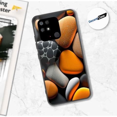 Xiaomi Redmi 10C Cover - 3D Pebble Design - HQ Ultra Shine Premium Metal Phone Case
