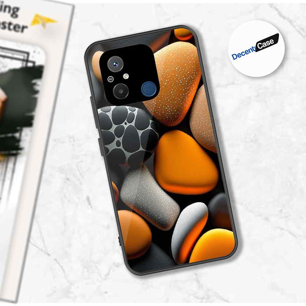 Xiaomi Poco C55 Cover - 3D Pebble Design - HQ Ultra Shine Premium Metal Phone Case