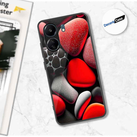 Xiaomi Redmi 13C Cover - 3D Pebble Design - HQ Ultra Shine Premium Metal Phone Case