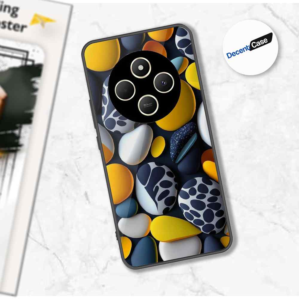 Xiaomi Redmi 14R Cover - 3D Pebble Design - HQ Ultra Shine Premium Metal Phone Case