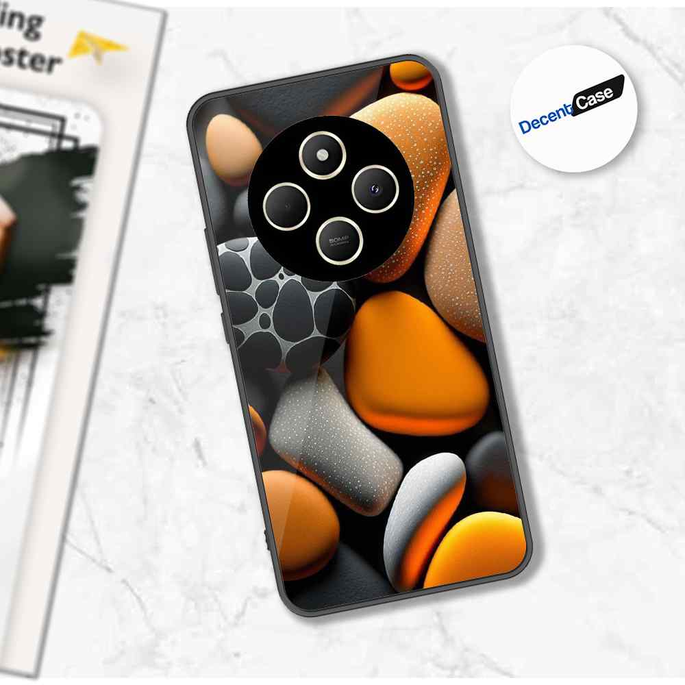 Xiaomi Redmi 14R Cover - 3D Pebble Design - HQ Ultra Shine Premium Metal Phone Case