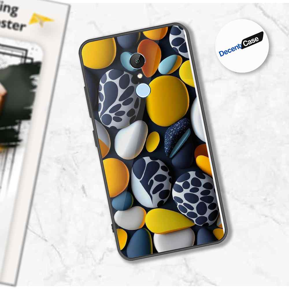 Xiaomi Redmi 5 Cover - 3D Pebble Design - HQ Ultra Shine Premium Metal Phone Case
