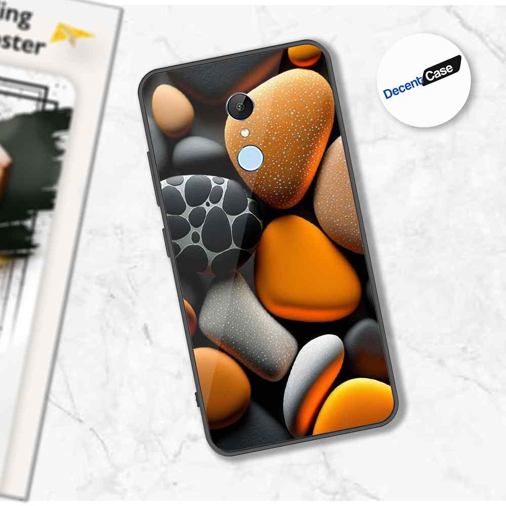 Xiaomi Redmi 5 Cover - 3D Pebble Design - HQ Ultra Shine Premium Metal Phone Case