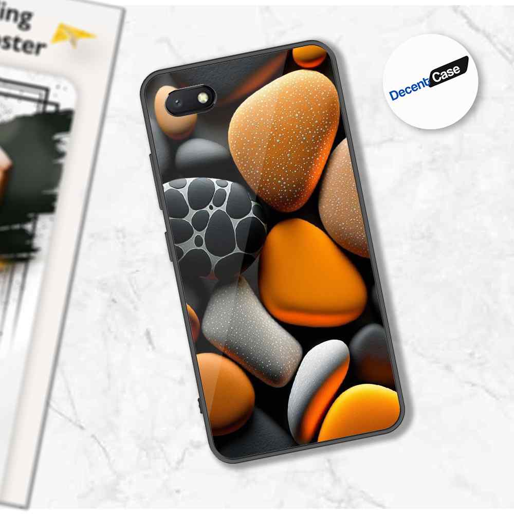 Xiaomi Redmi 6A Cover - 3D Pebble Design - HQ Ultra Shine Premium Metal Phone Case