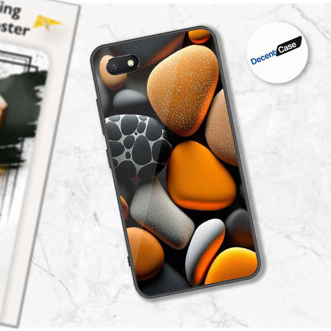 Xiaomi Redmi 6A Cover - 3D Pebble Design - HQ Ultra Shine Premium Metal Phone Case