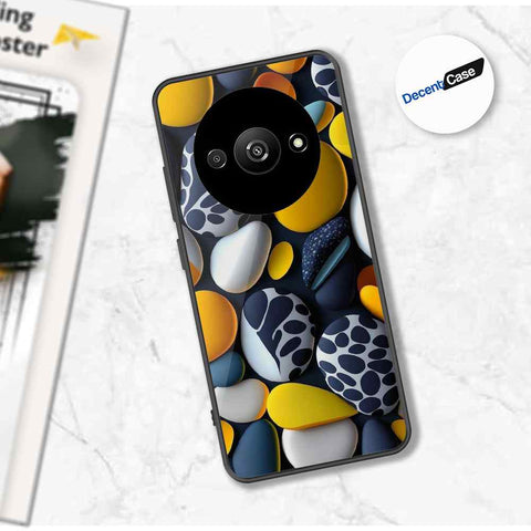 Xiaomi Redmi A3 Cover - 3D Pebble Design - HQ Ultra Shine Premium Metal Phone Case